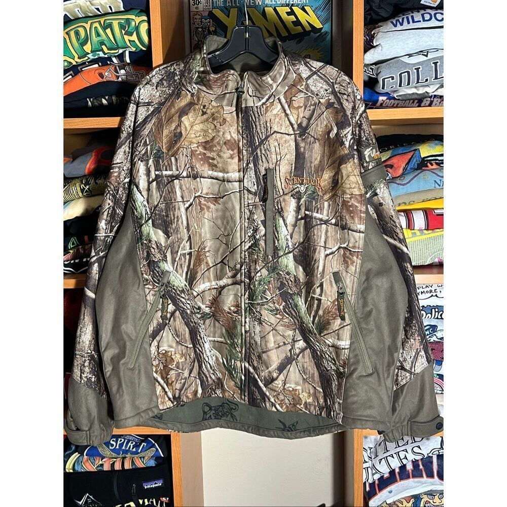 Scent Lok Full Season Realtree Full Zip Camo Fleece Jacket